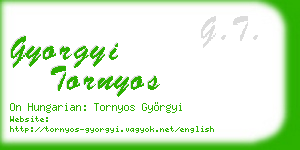 gyorgyi tornyos business card