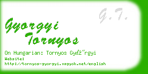 gyorgyi tornyos business card